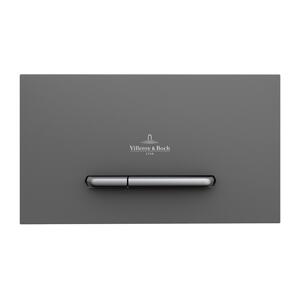 Villeroy & Boch 922169D8 - Splachovací tlačítko VICONNECT antracit/matný chrom 922169D8