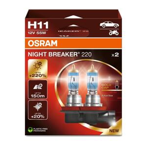 Osram SADA 2x Autožárovka NIGHT BREAKER H11 PGJ19-2/55W/12V - Osram