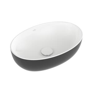 Villeroy & Boch 438848BCT8 - Zápustné umyvadlo ARTIS 48x32,5 cm keramika/černá 438848BCT8