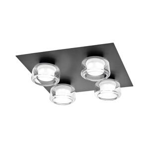 Osram -LED Koupelnové stropní svítidlo ORBIS FLAME 4xLED/5,5W/230V IP44 černá 4099854447945