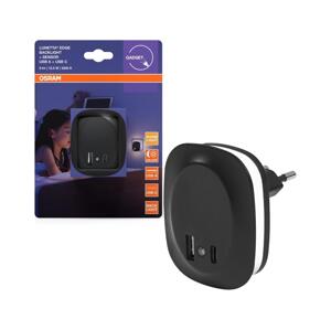 Osram- LED Noční svítidlo do zásuvky se senzorem a USB LUNETTA LED/12,5W/230V 4099854532078
