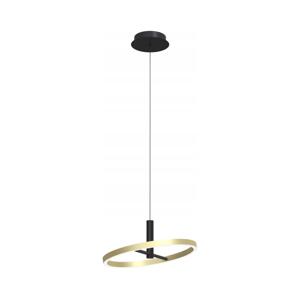 Wofi 6016-104L - LED Stmívatelný lustr na lanku BREST LED/19W/230V černá/zlatá 6016-104L