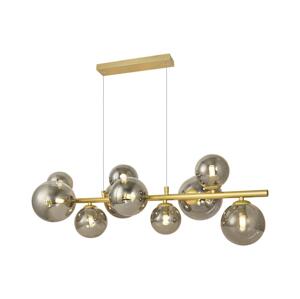 Brilagi Brilagi - LED Lustr na lanku MILLA 10xG9/3W/230V zlatá/kouřová