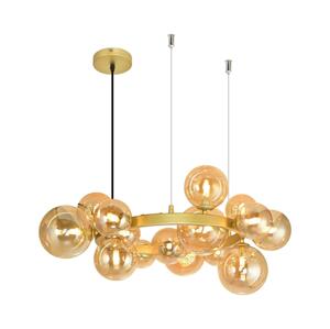 Brilagi Brilagi - LED Lustr na lanku MILLA 15xG9/3W/230V zlatá