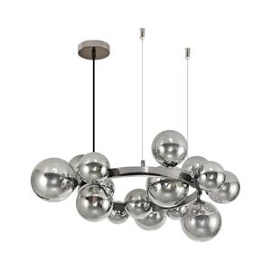 Brilagi Brilagi - LED Lustr na lanku MILLA 15xG9/3W/230V lesklý chrom/kouřová