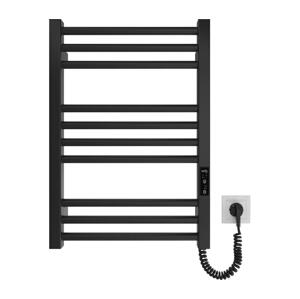 Mario-Radiators Koupelnový žebříkový radiátor HF DERBY 100W/230V 57x43 cm černá