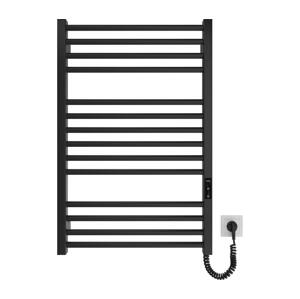 Mario-Radiators Koupelnový žebříkový radiátor HF DERBY 170W/230V 77x53 cm černá