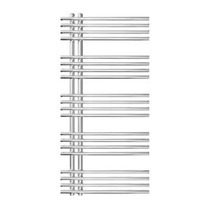 Mario-Radiators Koupelnový žebříkový radiátor INOX 368W/230V 109x53 cm nerez/lesklý chrom