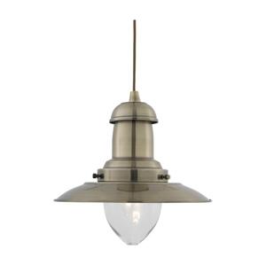Searchlight Searchlight 4301AB - Lustr na lanku FISHERMAN 1xE27/60W/230V mosaz