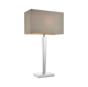 Endon Endon 56707 - Stolní lampa MORETO 1xE27/60W/230V lesklý chrom/šedá