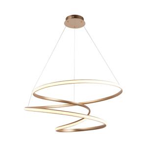 Endon 97639 - LED Stmívatelný lustr na lanku TWIRL LED/88W/230V 3000K zlatá 97639
