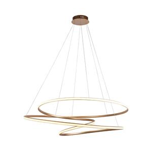 Endon Endon 97645 - LED Stmívatelný lustr na lanku TWIRL LED/131W/230V 3000K zlatá
