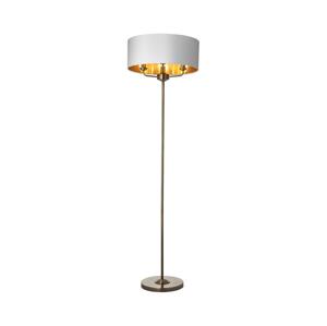Endon Endon 98935 - Stojací lampa HIGHCLERE 3xE14/40W/230V bílá/mosaz