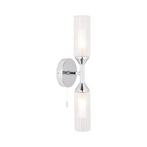 Endon 97172 - Koupelnové nástěnné svítidlo NATORI 2xG9/3W/230V IP44 lesklý chrom 97172