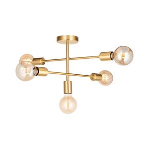 Endon 98786 - Lustr na tyči SOHAN 5xE27/10W/230V mosaz 98786