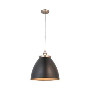 Endon 98749 - Lustr na lanku FRANKLIN 1xE27/10W/230V černá/mosaz 98749