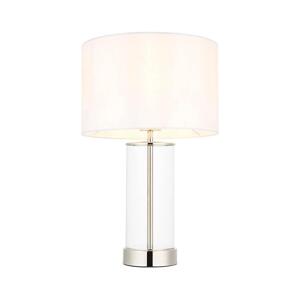 Endon 102674 - Stmívatelná stolní lampa LESSINA 1xE27/10W/230V lesklý chrom/bílá 102674