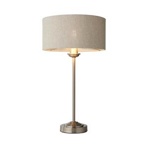 Endon Endon 100646 - Stolní lampa HIGHCLERE 1xE14/7W/230V béžová/matný chrom