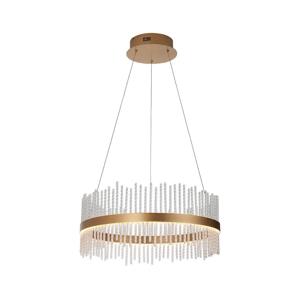 Endon Endon 107671 - LED Stm. lustr na lanku ADRIEL LED/41W/230V 3000K zlatá/čirá