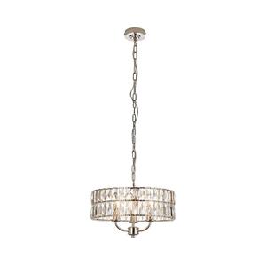 Endon Endon 104466 - Lustr na řetězu CLIFTON 3xE14/6W/230V lesklý chrom/čirá
