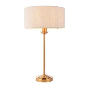 Endon Endon 110728 - Stolní lampa HIGHCLERE 1xE14/7W/230V béžová/mosaz