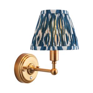 Endon 114827 - LED Stm. nabíjecí nástěnná lampa BURLEY LED/1,5W/5V mosaz/modrá 114827