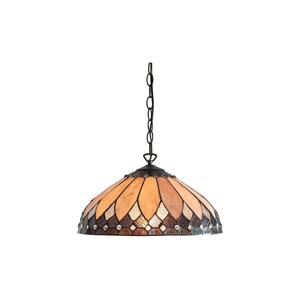 Endon Endon 63977 - Lustr na řetězu BROOKLYN 1xE27/60W/230V pr. 40 cm