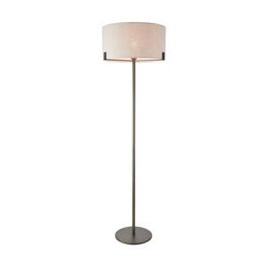 Endon 72634 - Stojací lampa HAYFIELD 1xE27/40W/230V hnědá/šedá 72634