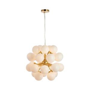Endon 76499 - Lustr na lanku OSCAR 28xG9/18W/230V zlatá 76499