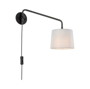Endon 79500 - Nástěnná lampa CARLSON 1xE14/40W/230V šedá/černá 79500