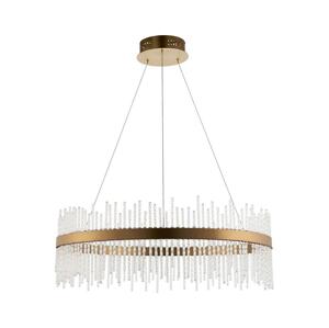 Endon Endon 81908 - LED Stmívatelný lustr na lanku ADRIEL LED/58W/230V 3000K zlatá