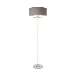 Endon Endon 94378 - Stojací lampa HIGHCLERE 1xE14/40W/230V šedá/lesklý chrom