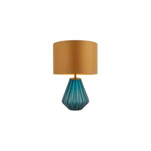Endon 93059 - Stolní lampa ALYSSIA 1xE27/10W/230V zlatá/modrá 93059