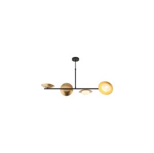 Endon 92036 - Lustr na lanku RUFFLE 4xG9/3W/230V mosaz/černá 92036