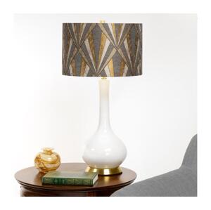 Elstead Elstead MILO-AB-TL-VOGPB - Stolní lampa MILO 1xE27/60W/230V šedá/zlatá
