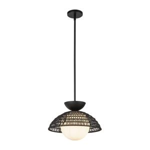 Elstead Alora Mood ALM-PERTH-P-BK - Lustr na tyči PERTH 1xE27/60W/230V pr. 37,5 cm černá