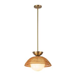 Elstead Alora Mood ALM-PERTH-P-GD - Lustr na tyči PERTH 1xE27/60W/230V pr. 37,5 cm zlatá