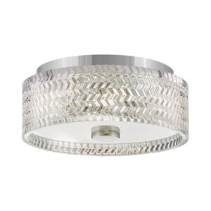 Elstead Hinkley HK-ELLE-F-S-CM - Stropní svítidlo 2xE27/60W/230V pr. 30,5 cm chrom