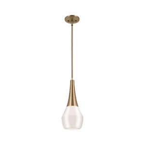 Elstead Kichler KL-DEELA-P-CPZ - Lustr na tyči DEELA 1xE27/60W/230V pr. 17,8 cm mosaz