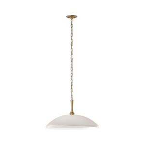 Elstead Kichler KL-DELAROSA-P-WH - Lustr na řetězu DELAROSA 1xE27/60W/230V bílá/mosaz