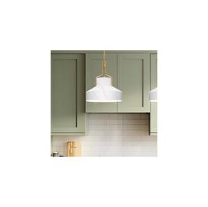 Elstead Quoizel QZ-BRECKEN-2P-AB-ABG - Lustr BRECKEN 2xE27/60W/230V zlatá/dekor mramoru