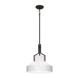 Elstead Quoizel QZ-BRECKEN-2P-OZ-ABG - Lustr BRECKEN 2xE27/60W/230V černá/dekor mramoru