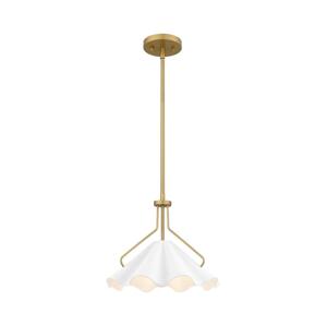 Elstead Quoizel QZ-MEJIA-1P-S-AB - Lustr na tyči MEJIA 1xE27/60W/230V pr. 35,6 cm mosaz