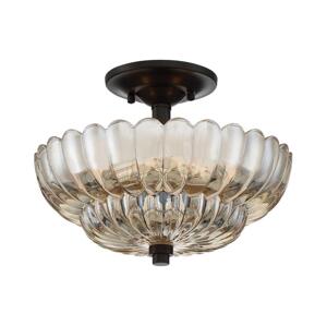 Elstead Quoizel QZ-WHITECAP-SF-S - Stropní svítidlo WHITECAP 3xE14/40W/230V pr. 29,7 cm