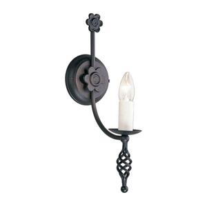 Elstead Elstead BY1-BLACK - Nástěnné svítidlo BELFRY 1xE14/60W/230V