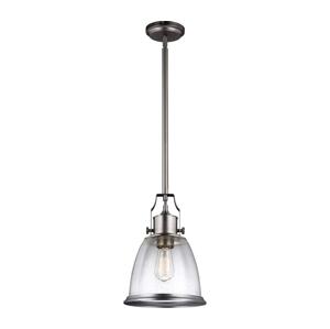 Elstead Feiss FE-HOBSON-P-M-SN - Lustr na tyči HOBSON 1xE27/60W/230V stříbrná