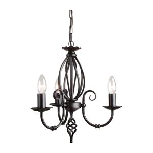 Elstead Elstead ART3-BLACK - Lustr na řetězu ARTISAN 3xE14/60W/230V