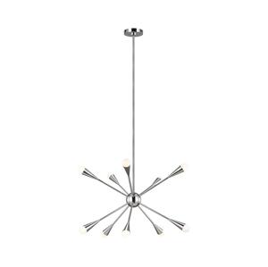 Elstead Feiss FE-JAX10-PN - LED Lustr na tyči JAX 10xG9/3W/230V lesklý chrom