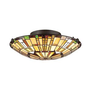 Elstead Quoizel QZ-REED-F-VB - Stropní svítidlo REED 2xE27/60W/230V pr. 42 cm