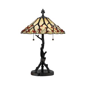 Elstead Quoizel QZ-WHISPERING-TL-VB - Stolní lampa WHISPERING 2xE27/60W/230V
